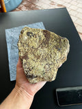 Natural brecciated volcanic texture.