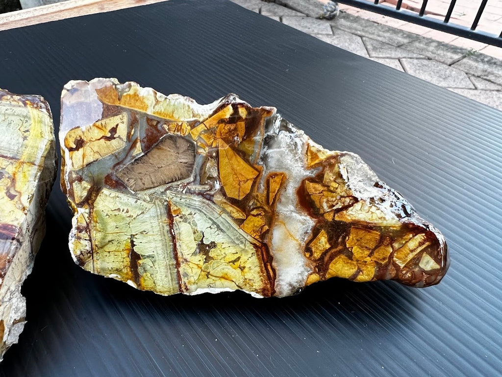 Polished Brecciated Jasper & Agate Pair – Hand-Dug Australian Specimen