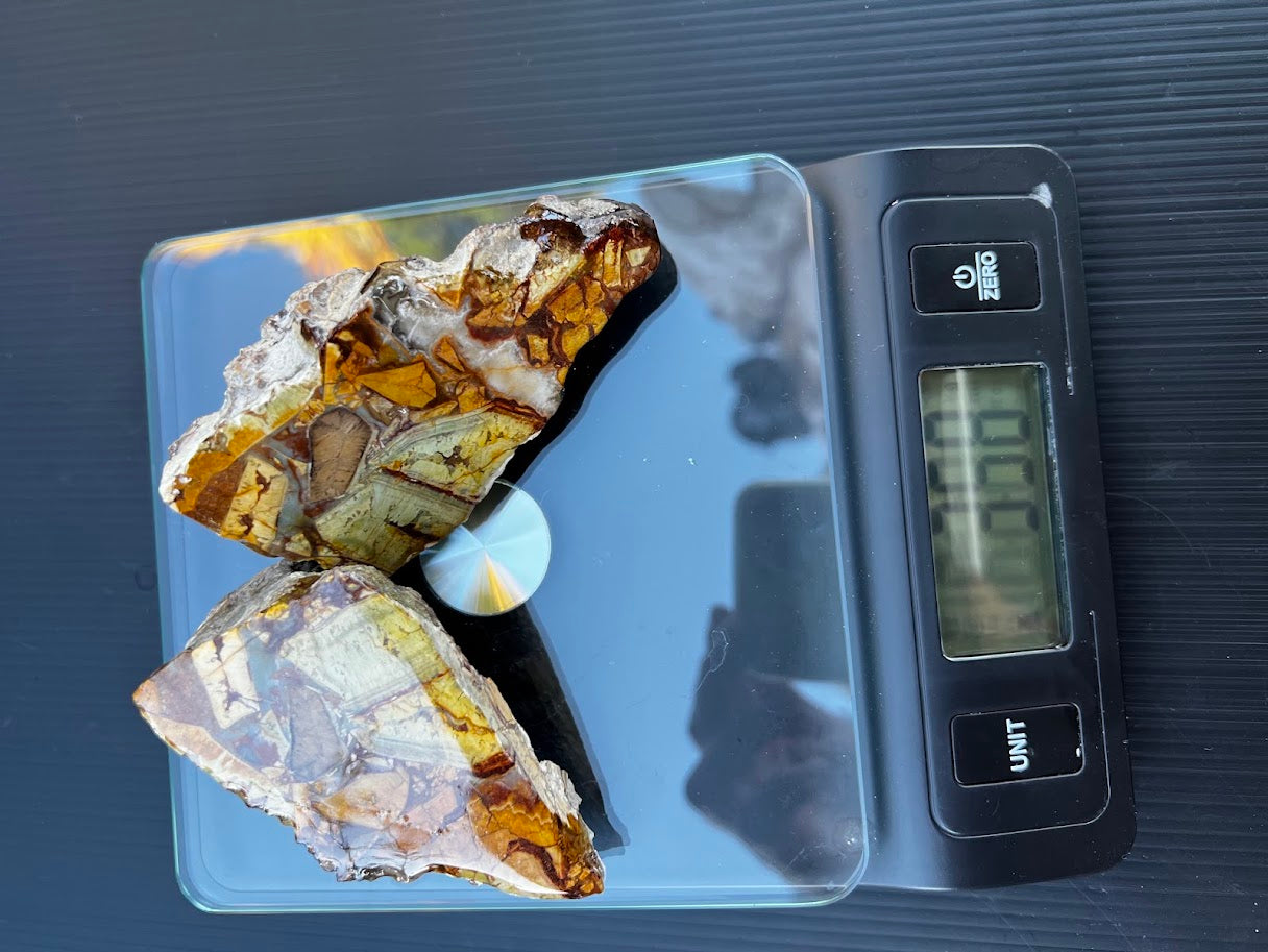 Polished Brecciated Jasper & Agate Pair – Hand-Dug Australian Specimen
