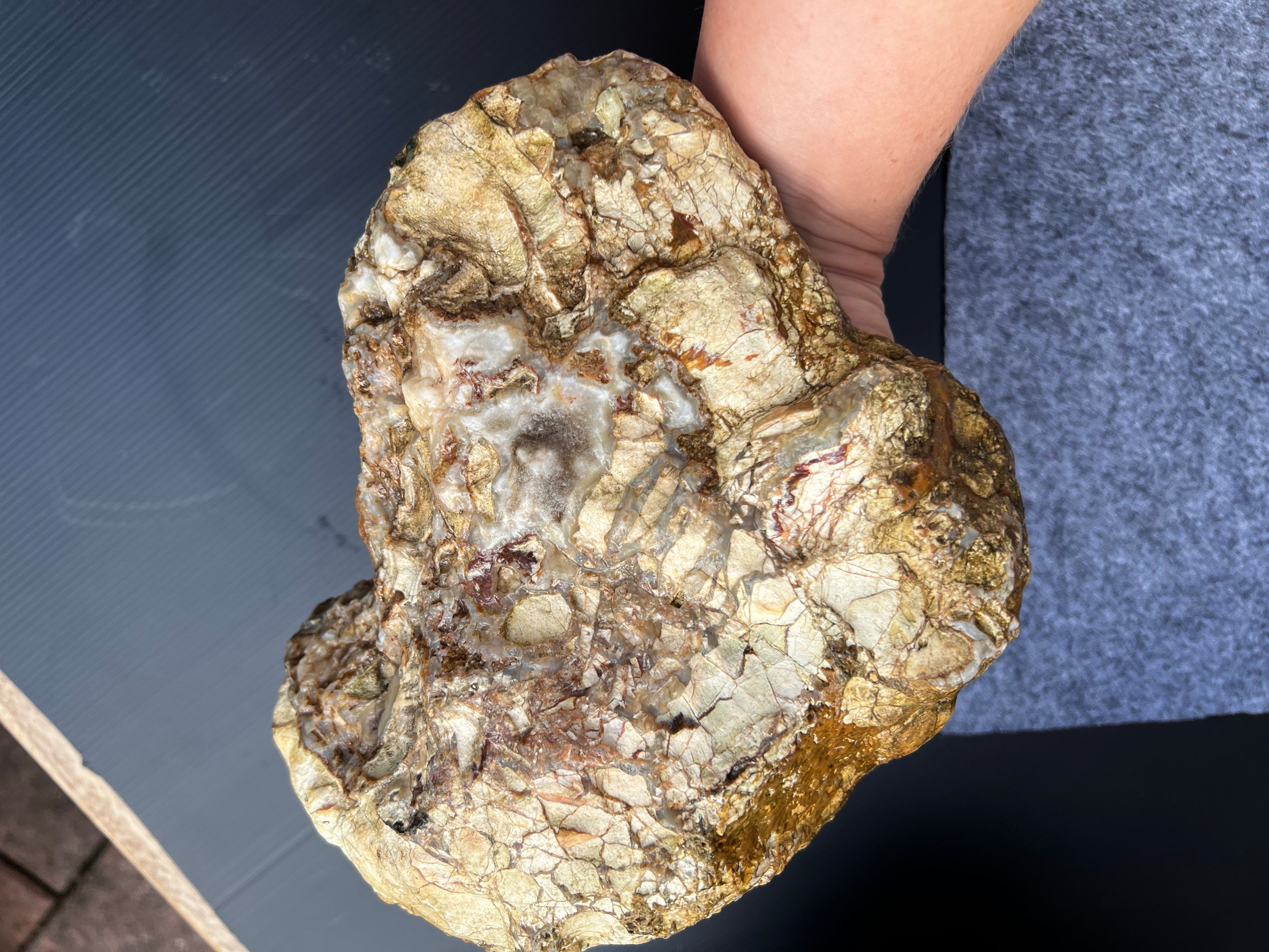Hand-Dug Quartz & Chalcedony Breccia Specimen