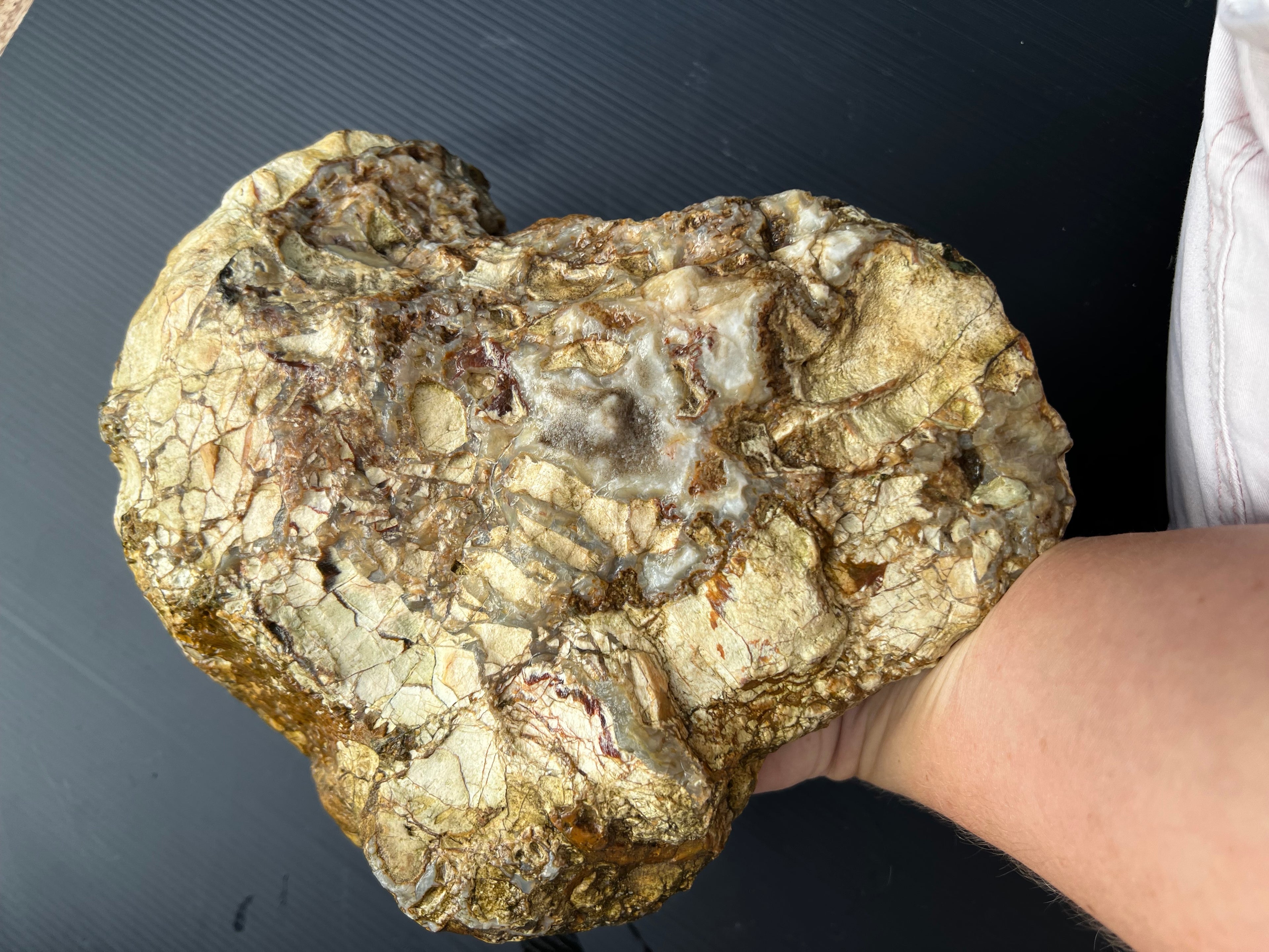 Hand-Dug Quartz & Chalcedony Breccia Specimen