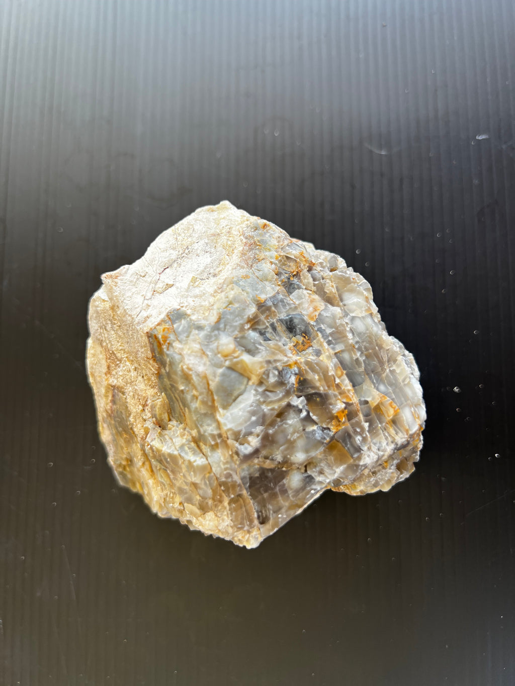 Grey Chalcedony & Quartz Specimen  Natural Australian Mineral | One-of-a-Kind