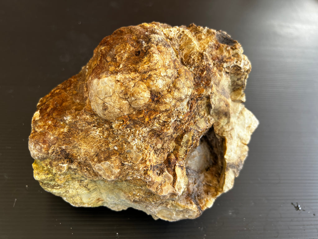 🪨 Hand-Dug Quartz Nodule with Natural Crystal Cavity