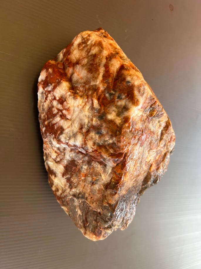 Large Australian Quartz & Chalcedony Specimen – Natural Iron-Stained Beauty