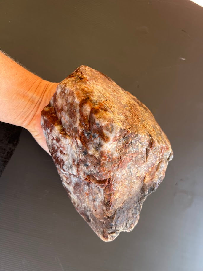 Large Australian Quartz & Chalcedony Specimen – Natural Iron-Stained Beauty