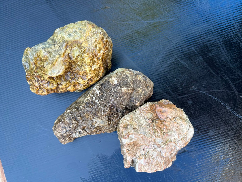 Australian Rough Rock Specimens – Lapidary Cutting Lot X3