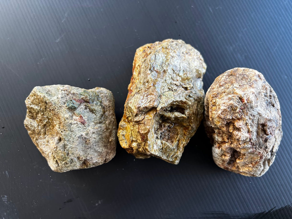 Set of 3 Hand-Dug Australian Thundereggs – Natural Uncut Specimens